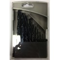 Coffret de 10 forets série courte HSS DIN338